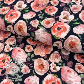 Jersey Roses navy digital print