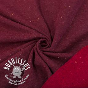 Sweat envers minkee COSY burgundy melange
