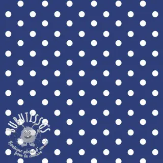 Tissu coton Dots cobalt