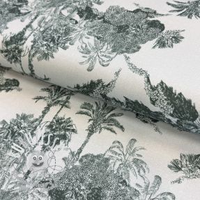 Tissu déco Forest green digital print