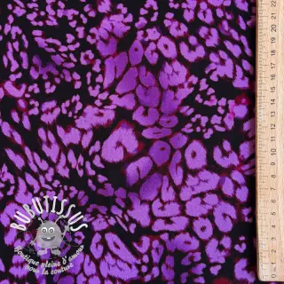Viscose ROSELLA STRETCH Animals purple