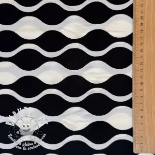 Viscose ECOVERO Abstract black ecru