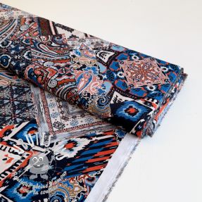 Viscose RADIANCE Ethnic patch ecru digital print