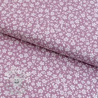 Viscose POPLIN STRETCH Small flowers cherryblossom