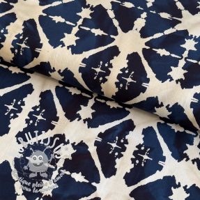 Tissu coton BATIK navy