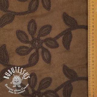 Suede stretch Amalia brown