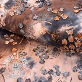 Tissu velours cotelé fin TIE DYE 21W Dandy design B