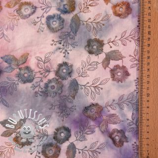 Tissu velours cotelé fin TIE DYE 21W Catchy design B