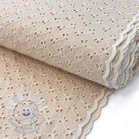 Tissu coton EMBROIDERY Rosemary beige