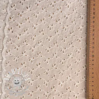 Tissu coton EMBROIDERY Rosemary beige