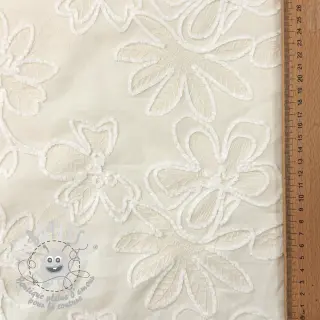 Tissu coton EMBROIDERY Chenille Manon design A
