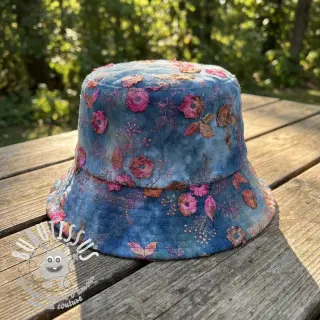 Tissu velours cotelé fin TIE DYE 21W Catchy design C
