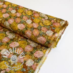 Viscose RAYON POPLIN Flower sea design C