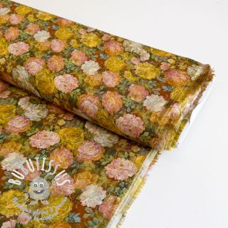 Viscose RAYON POPLIN Flower sea design C