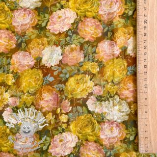 Viscose RAYON POPLIN Flower sea design C