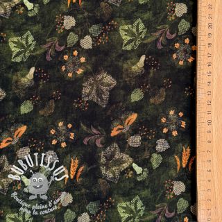 Viscose RAYON POPLIN Dark barrock design B