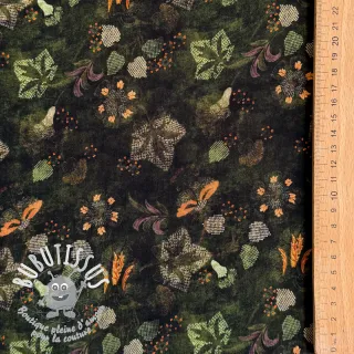 Viscose RAYON POPLIN Dark barrock design B