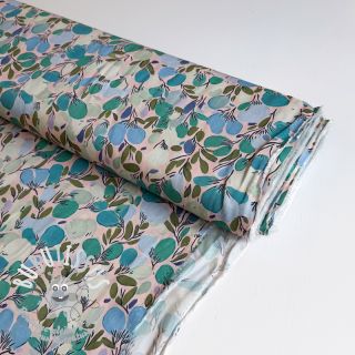 Viscose RAYON POPLIN Simplistic flowers design C