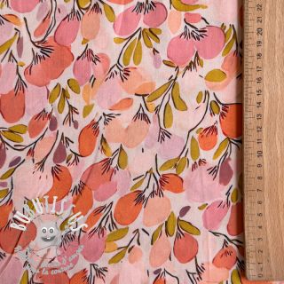 Viscose RAYON POPLIN Simplistic flowers design A