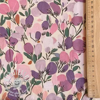 Viscose RAYON POPLIN Simplistic flowers design B