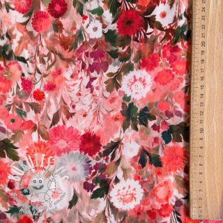 Viscose RAYON POPLIN Wild flowers design B