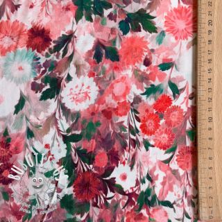 Viscose RAYON POPLIN Wild flowers design D