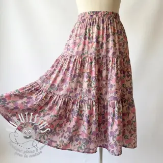 Viscose RAYON POPLIN Simplistic flowers design B