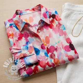 Viscose RAYON POPLIN Bouncy design F