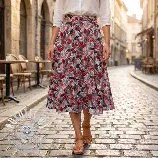 Viscose RAYON POPLIN Floral design C