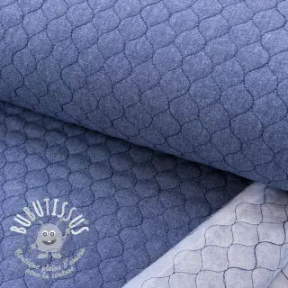 Tissu matelassé JEANS dark blue