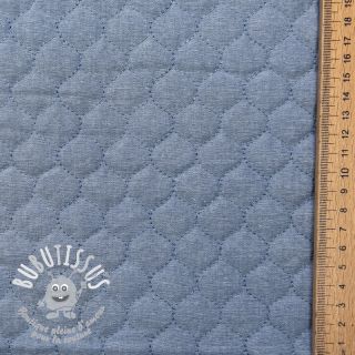 Tissu matelassé JEANS blue