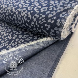JEANS DENIM Leopard dark blue