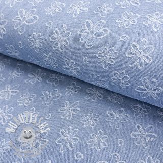JEANS DENIM JACQUARD Flower light jeans