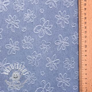 JEANS DENIM JACQUARD Flower light jeans