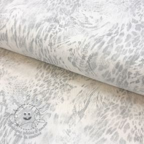 JEANS DENIM HEAVY Animal printed offwhite