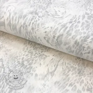 JEANS DENIM HEAVY Animal printed offwhite