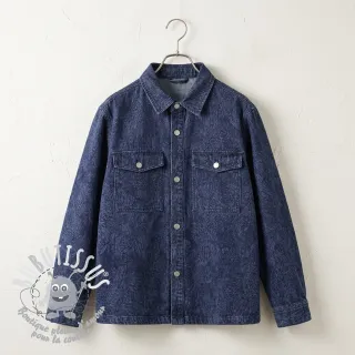 JEANS DENIM HEAVY Animal printed dark blue