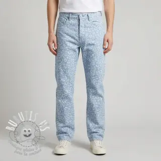 JEANS DENIM Leopard light blue
