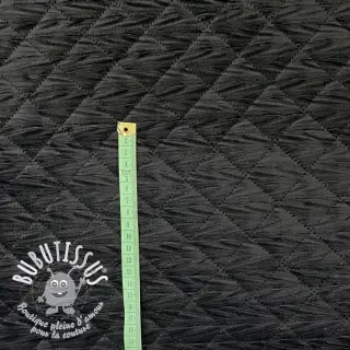 Tissu matelassé VELVET STEPPED black