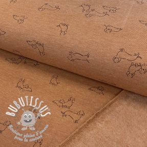 Sweat envers minkee Dogs camel melange