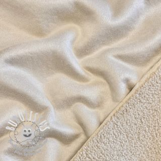 Tissu de manteau TEDDY LAMMY beige