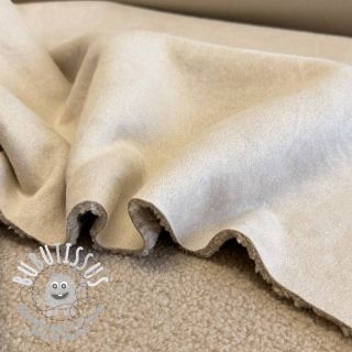 Tissu de manteau TEDDY LAMMY beige