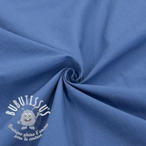 Tissu coton WASHED royal blue