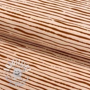 Jersey Stripes light salmon ORGANIC