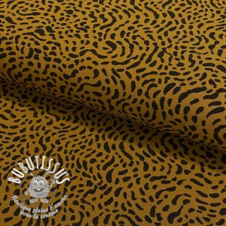 Jersey Dots and shapes olive