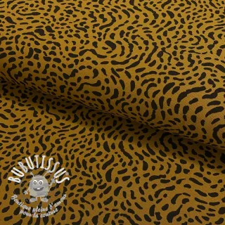 Jersey Dots and shapes olive