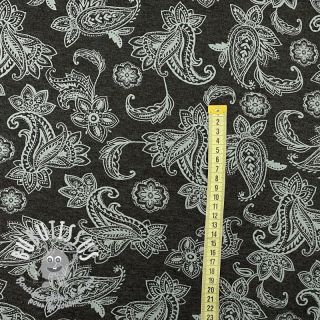 Sweat envers minkee Paisley anthracite melange