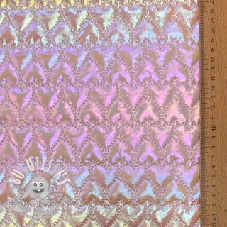 Tissu matelassé Fancy hearts pink