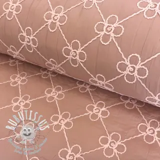 Tissu matelassé Flower design old pink