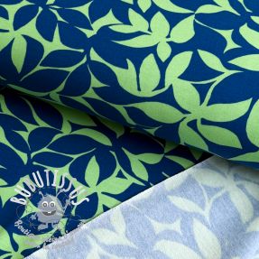Sweat envers minkee SOFT Leaves green navy